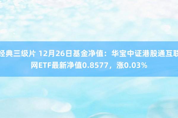 经典三级片 12月26日基金净值：华宝中证港股通互联网ETF最新净值0.8577，涨0.03%