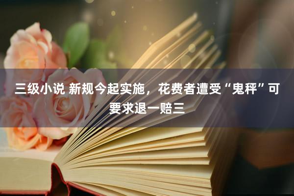 三级小说 新规今起实施，花费者遭受“鬼秤”可要求退一赔三