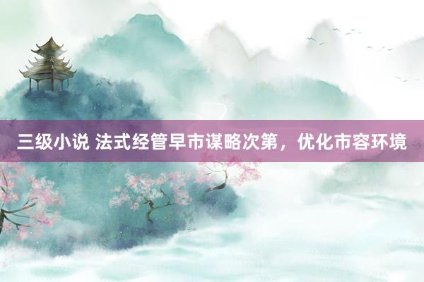 三级小说 法式经管早市谋略次第，优化市容环境