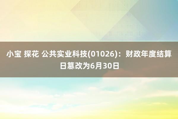 小宝 探花 公共实业科技(01026)：财政年度结算日篡改为6月30日