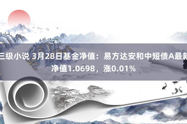 三级小说 3月28日基金净值：易方达安和中短债A最新净值1.0698，涨0.01%