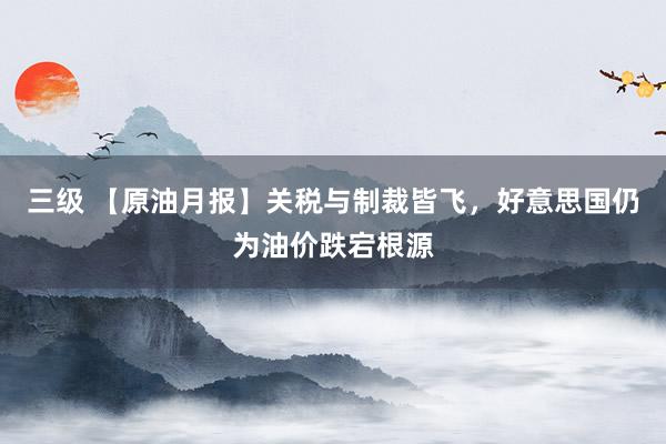 三级 【原油月报】关税与制裁皆飞，好意思国仍为油价跌宕根源